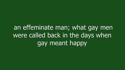 nancy boy meaning and pronunciation