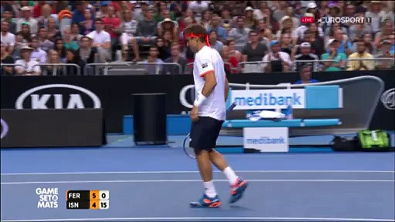 Oyun, set ve Mats: Ferrer-Isner