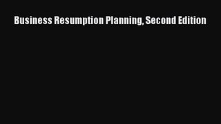 [PDF Download] Business Resumption Planning Second Edition [Download] Online