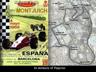 Tour de piste à Montjuich 69' en Tyrell  F1 71' sur Rfactor 1