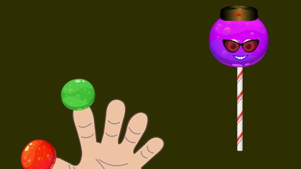 Lollipop Finger Family Nursery Rhyme - Circle Candy Daddy Finger Song
