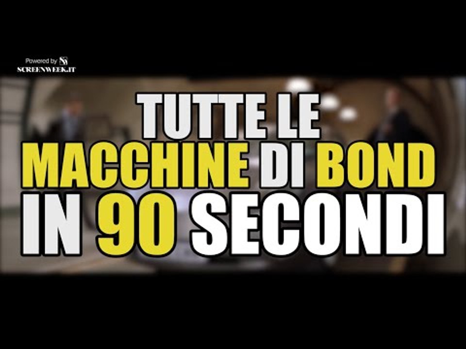 TUTTE le MACCHINE DI JAMES BOND IN 90 SECONDI