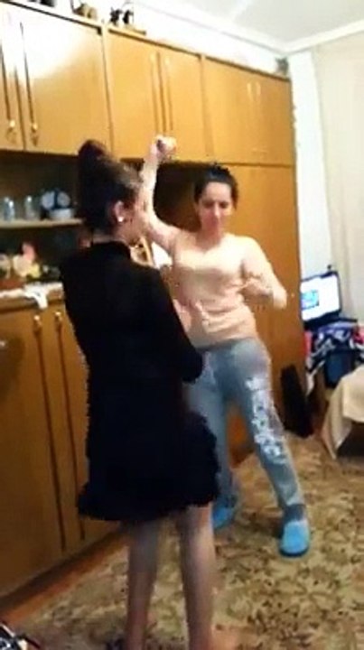 Arab Faison Family Teaching Dance In Room By Camera
