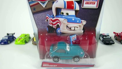 DISNEY PIXAR CARS MATER THE GREATER BUCKY BRAKEDUST FAN TALL TALES CARSTOON