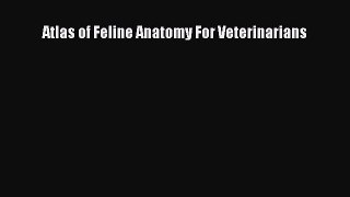 Atlas of Feline Anatomy For Veterinarians  PDF Download
