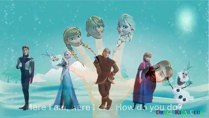 Finger Family Disney Frozen Nursery Rhymes Song | Disney Frozen Finger Family Song for Kids