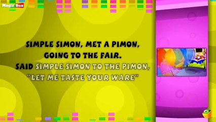 Simple Simon Lyrical Video | English Nursery Rhymes Full Lyrics For Kids & Children