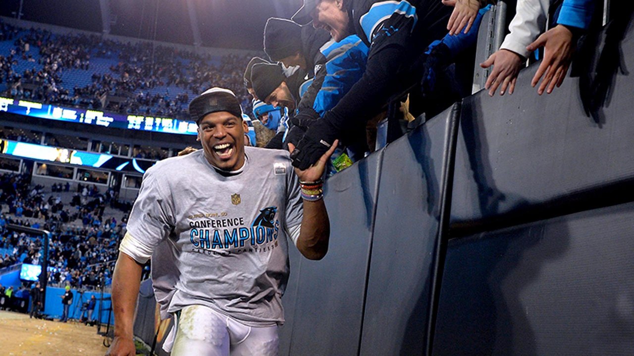 Panthers Fan Falls out of the Stands Trying to High Five Luke Kuechly After TD
