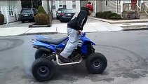 Skidding ATV