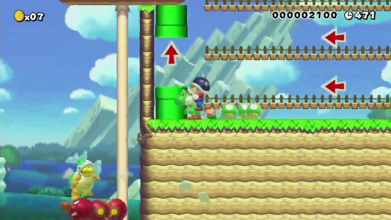 Super Mario Maker - Viewer Levels - Name: "Hammer Bro's Sun Valley Retreat" - ID: 0E27-0000-0109-B42B