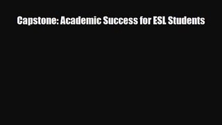 [PDF Download] Capstone: Academic Success for ESL Students [PDF] Online