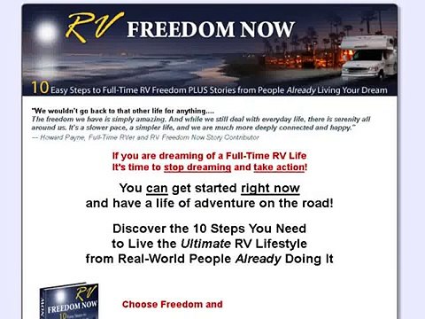 RV Freedom Now 10 Easy Steps To Full-time RV Freedom