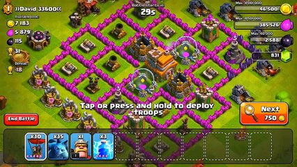 Clash of Clans - Defenseless Champion #8_ Spamming Balloon_Minion