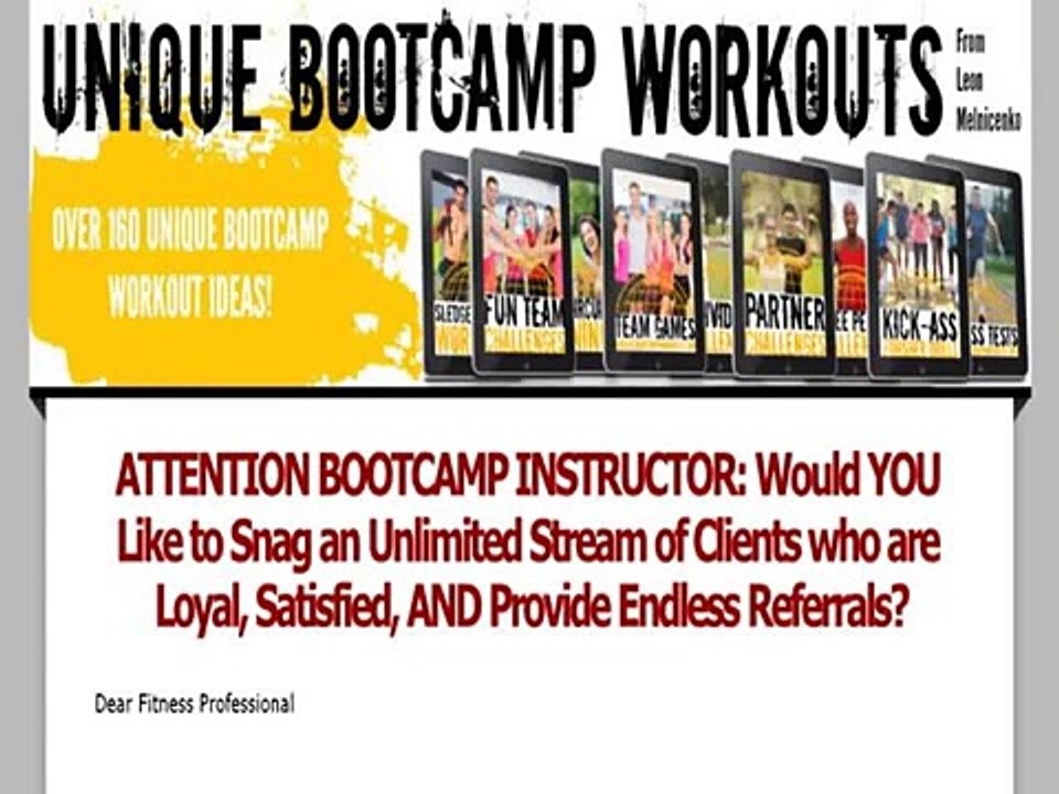 Unique Bootcamp Workouts