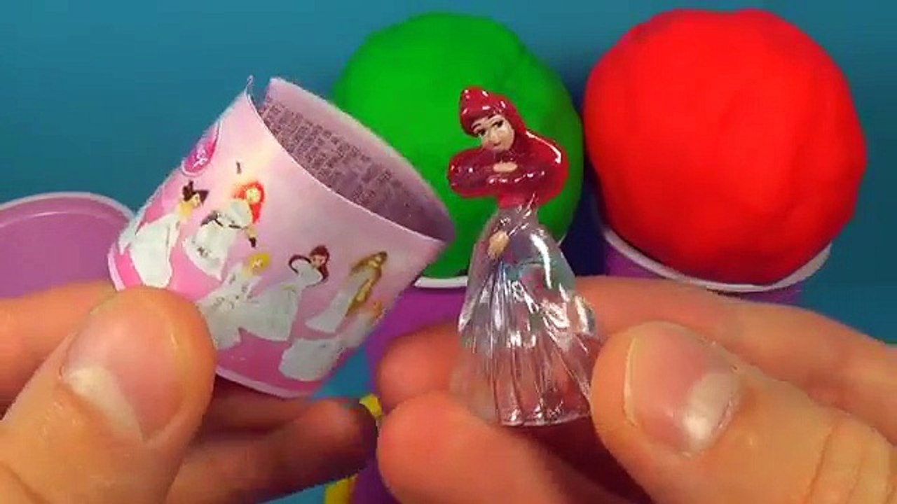 3 Play Doh surprise eggs Disney Princess Nickelodeon SpongeBob How to train Your DRAGON