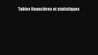 [PDF Télécharger] Tables financières et statistiques [PDF] Complet Ebook