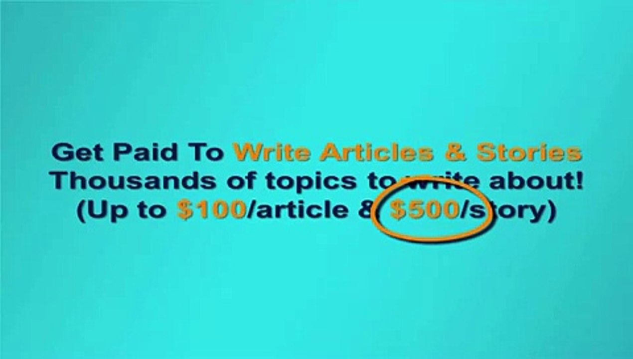 Real Writing Jobs - Earn Extra Money Writing