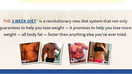 The 3 Week Diet Bonuses - The Truth Will Shock You