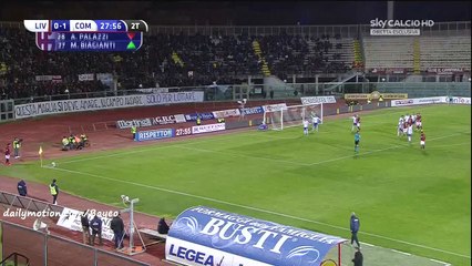 Martino Borghese Goal Full HD - Livorno 1-1 Como - 25-01-2016 Serie B