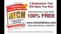 5 Meditations That Will Make You Rich - Sample of the Hypnosis MP3 Downloads