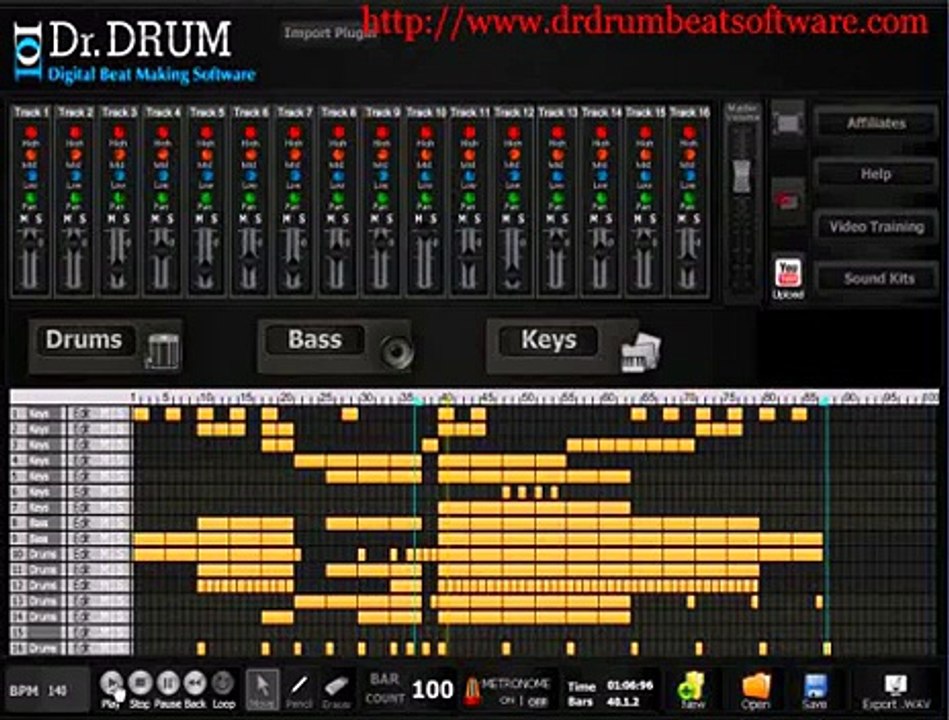 Dr Drum Beat Software - SICK beat making software for your PC or Mac!