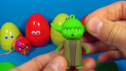 ANGRY BIRDS surprise egg STAR WARS egg The SMURFS egg surprise MINECRAFT surprise egg For