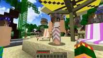 Minecraft School Vacation : DAY OUT ON THE BEACH! #4 (Custom Roleplay)