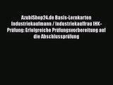 [PDF Download] AzubiShop24.de Basis-Lernkarten Industriekaufmann / Industriekauffrau IHK-Prüfung: