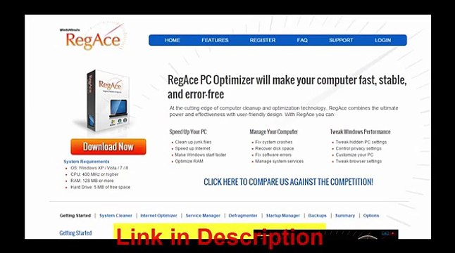 Regace Review - Speeds Up Computer and Fixs Registry Errors