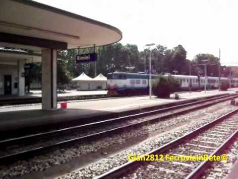Rimini 12 06 2010 transiti, arrivi e partenze in Stazione