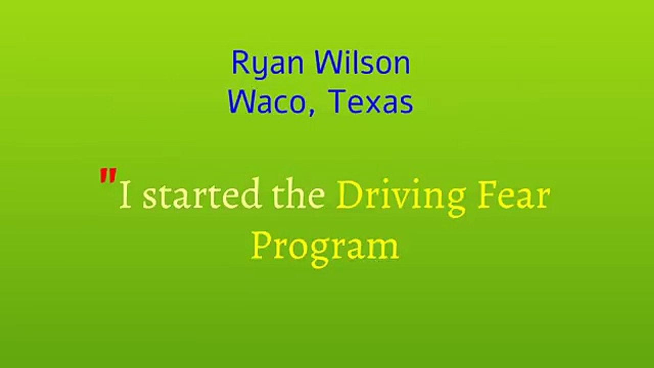 The way to deal with Driving fear - feedbacks on the driving fear program