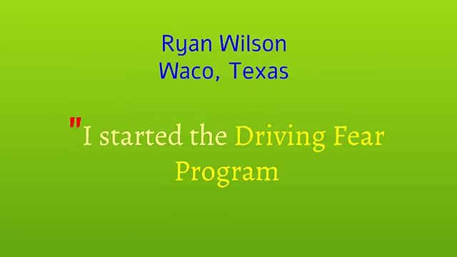 The way to deal with Driving fear - feedbacks on the driving fear program