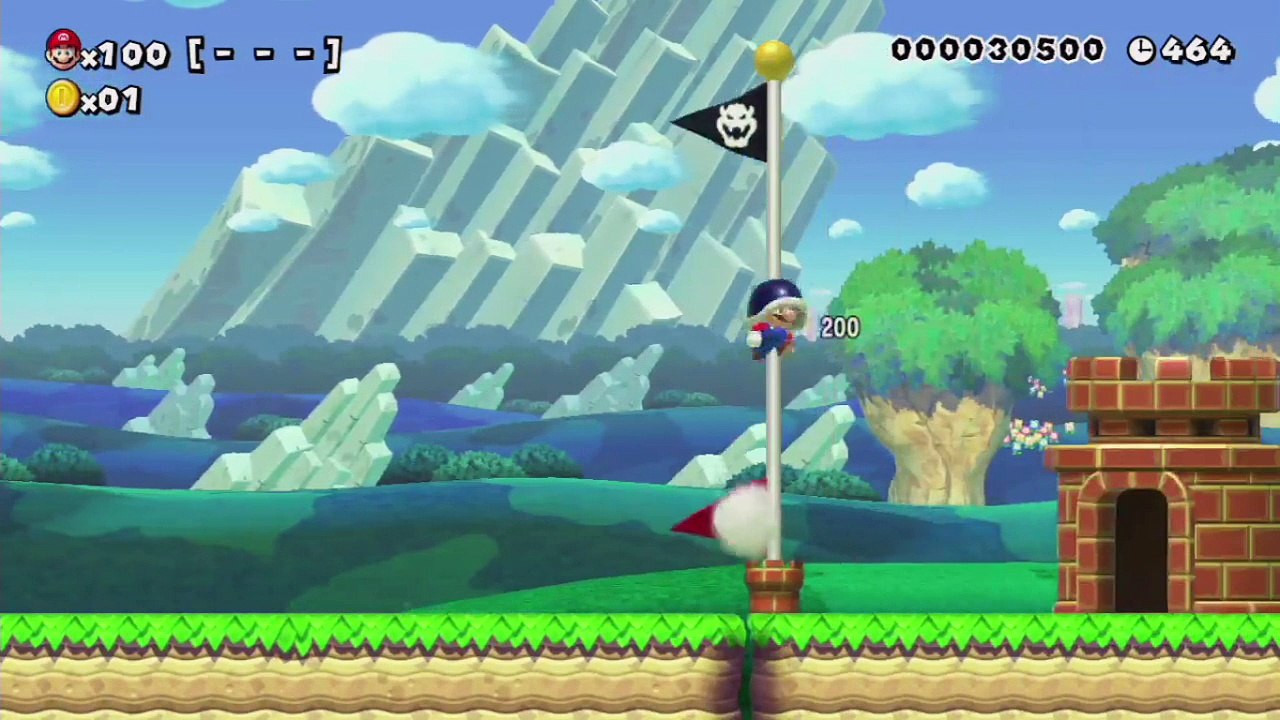 Super Mario Maker - 100 Mario Challenge 0-015 Easy - Quest for Amiibo Kart Mario Reward