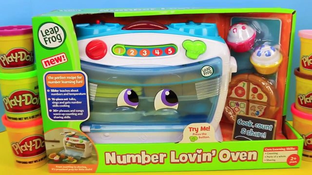 NEW Leap Frog Number Lovin Oven Learning Toy + Baking Play-Doh Sweet Treats with DisneyCa