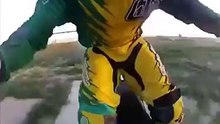 Freestyle motocross Superman gone wrong