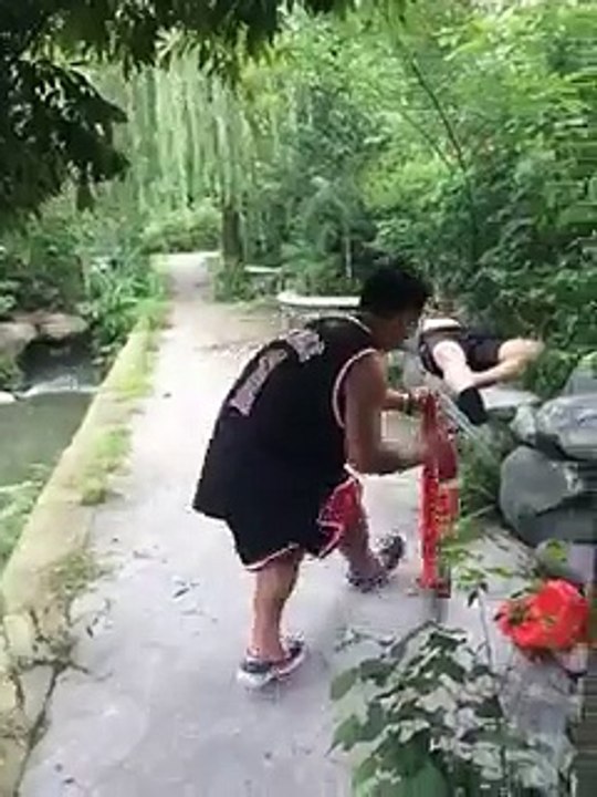 Naughty Boy Teasing the Fire Cracker