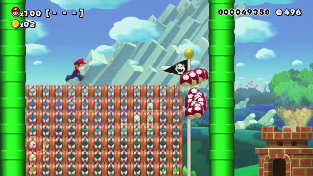 Super Mario Maker - 100 Mario Challenge 0-017 Easy - Quest for Amiibo Waluigi Reward
