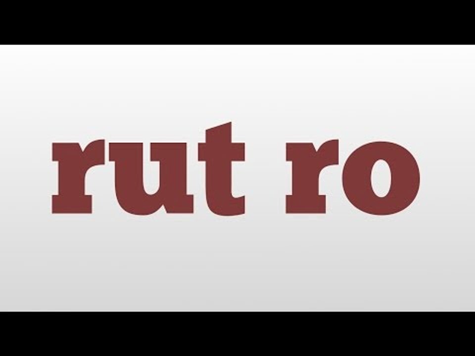 rut ro meaning and pronunciation - video Dailymotion