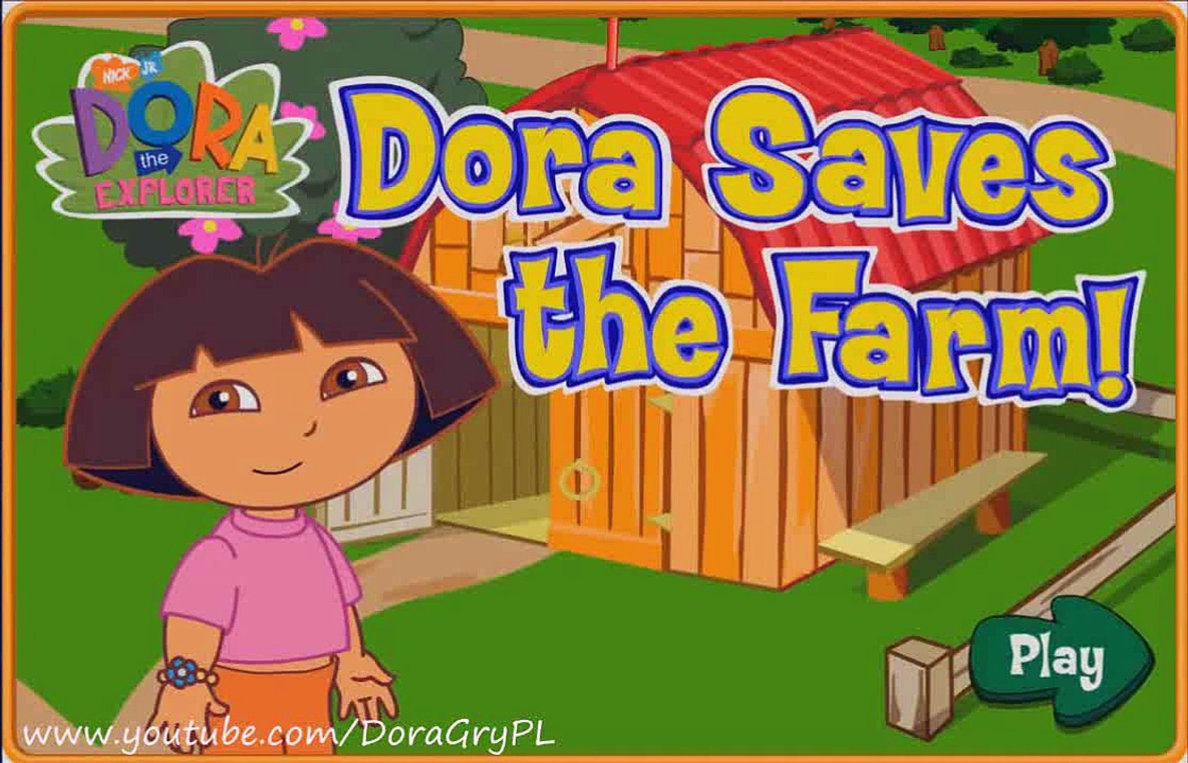 Dora poznaje swiat po polsku gra Dora zbiera jaja od kur - Dailymotion Video