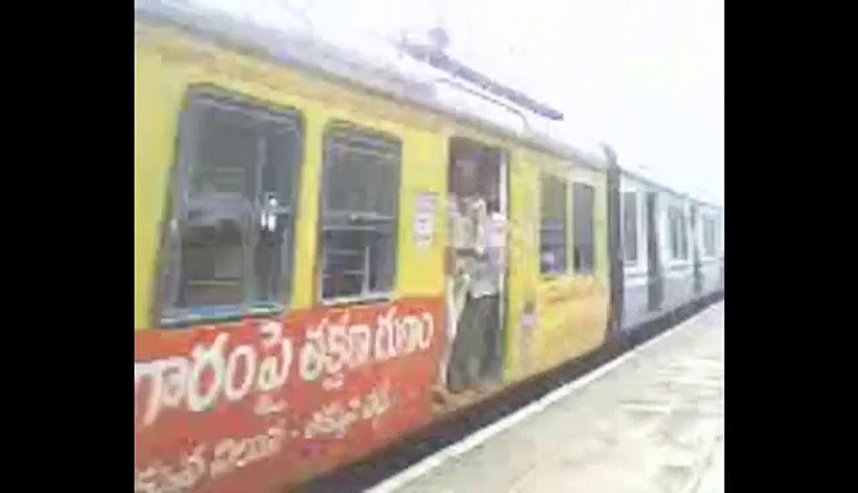 Live Train Accident Boy Falling from running train Hyderabad India