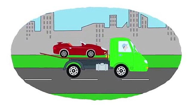 Мультик - Раскраска. Учим Цвета - Мультфильмы про машины и технику - Эвакуаторы