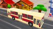 Animals Cartoons for Children Singing Wheels On The Bus Go Round And Round Nursery Rhymes