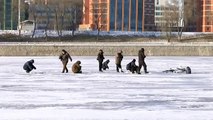 Raw: Arctic Blast Freezes North Korea