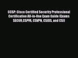 [PDF Download] CCSP: Cisco Certified Security Professional Certification All-in-One Exam Guide