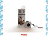 Allocacoc PowerCube - Enchufe de red con 4 tomas (2 x USB 230 V) blanco