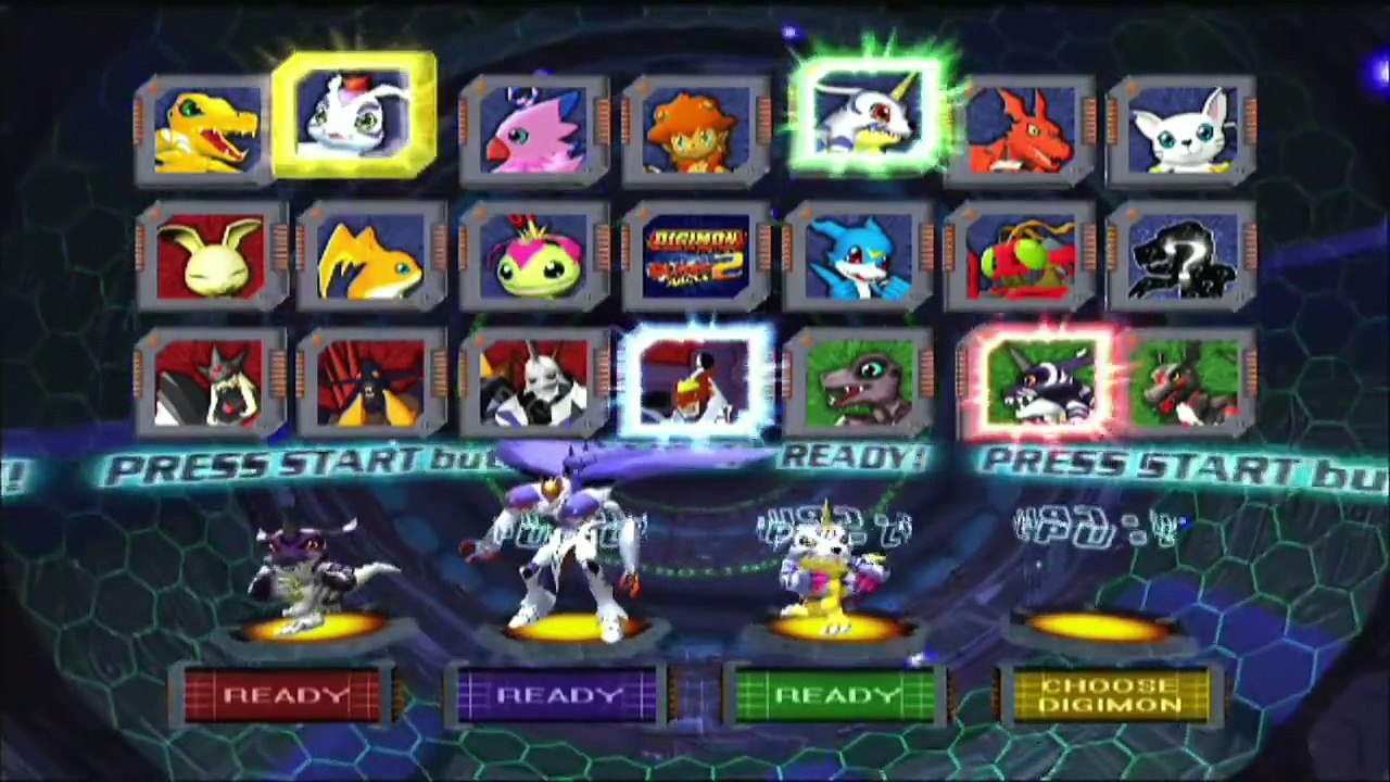 Digimon Rumble Arena 2 : BlackWargreymon Y BlackGarurumon - Los Amigos De La Oscuridad