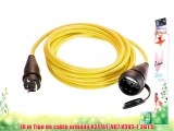 AS Schwabe 60352 - Cable alargador (10 m K35 AT-N07 V3V3-F 3G15 IP44 en exteriores) color amarillo