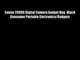 Canon 200DG Digital Camera Gadget Bag -Black Consumer Portable Electronics/Gadgets