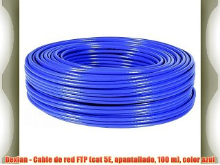 Dexlan - Cable de red FTP (cat 5E apantallado 100 m) color azul