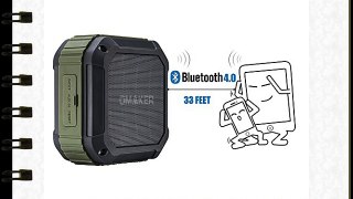 Omaker M4 - Altavoz Port?til Bluetooth 4.0 a prueba de golpes y salpicaduras con Tecnolog?a